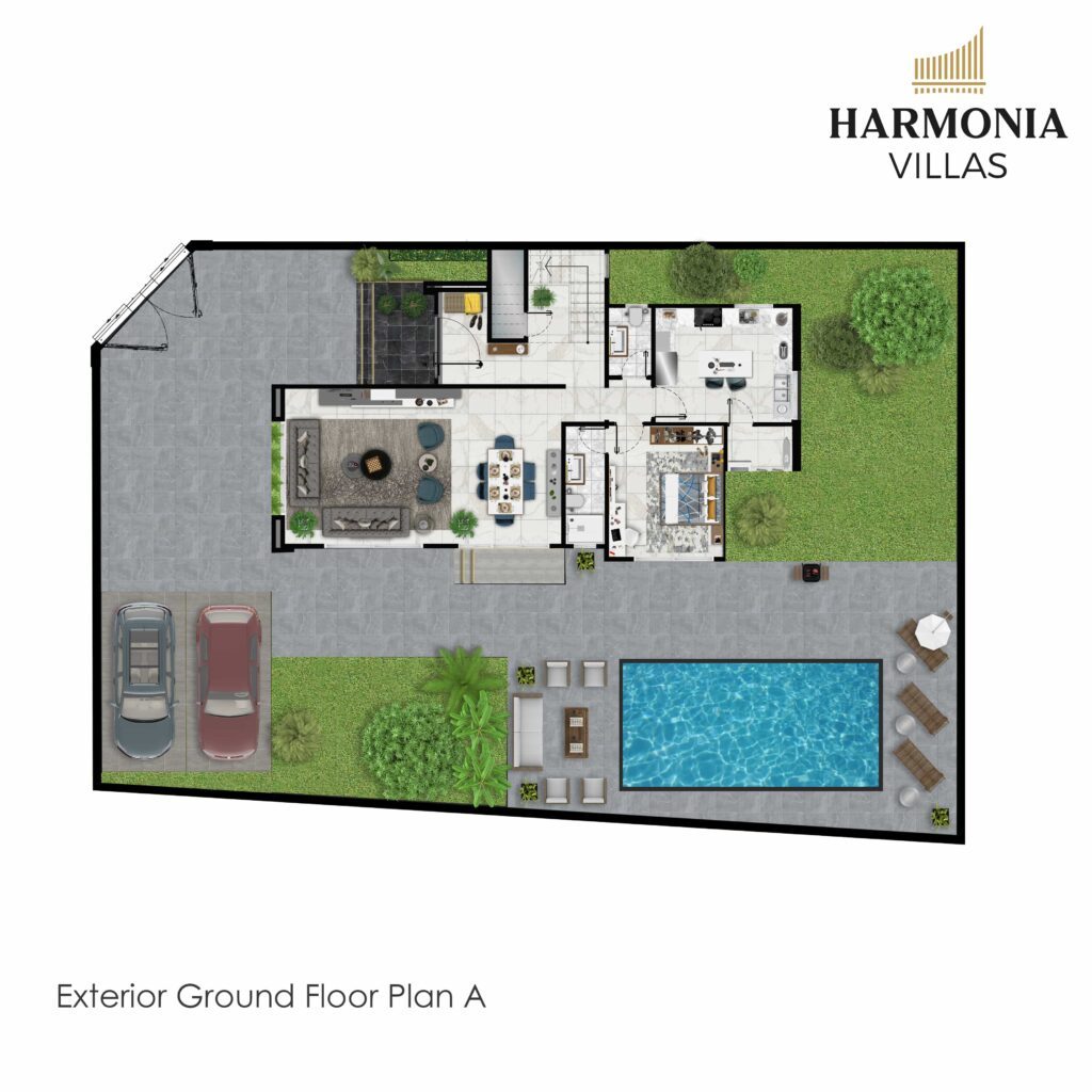 Harmonia-Villas Exterior Ground Floor Plan A2