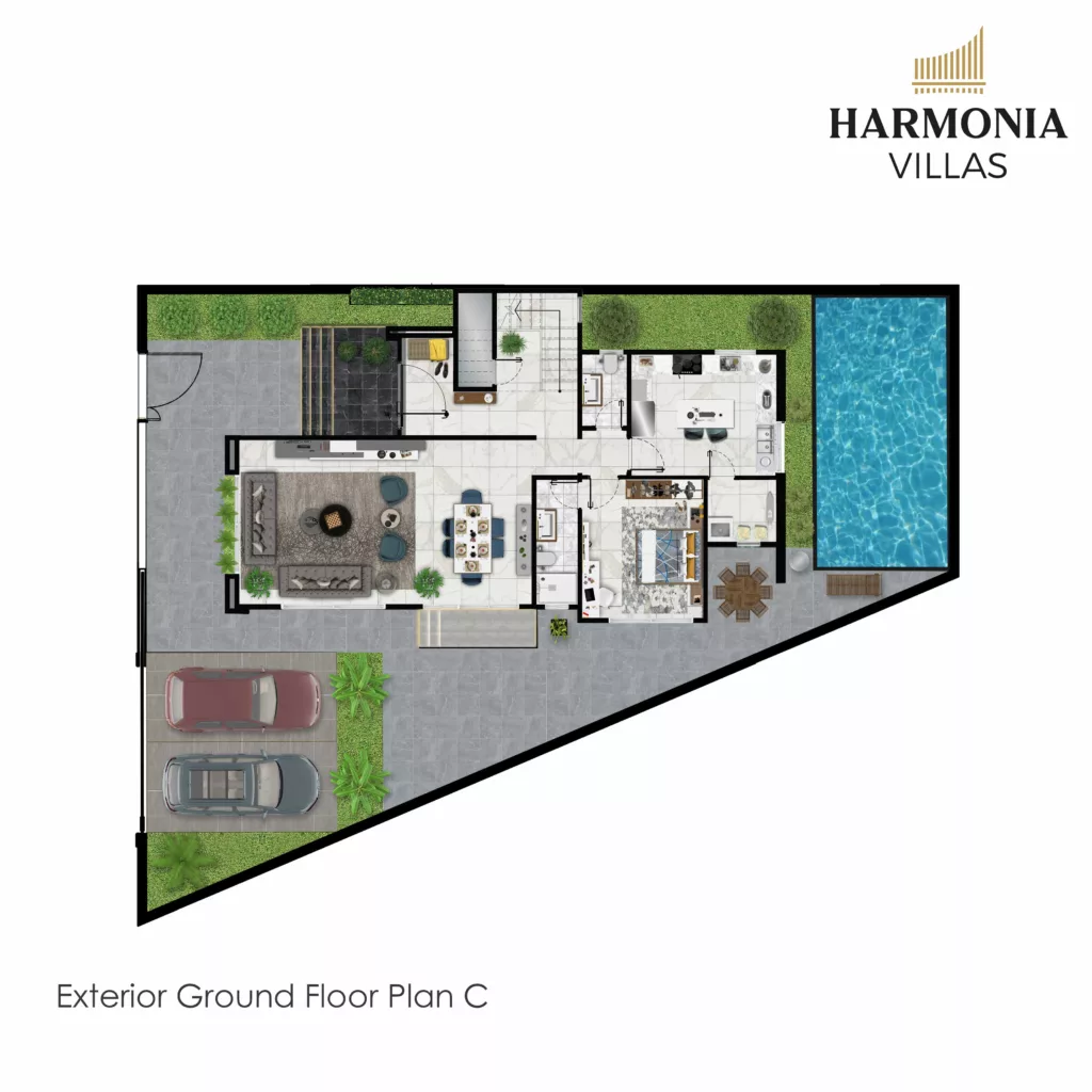 Harmonia-Villas Exterior Ground Floor Plan C