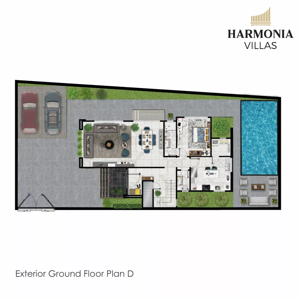 Harmonia-Villas Exterior Ground Floor Plan D